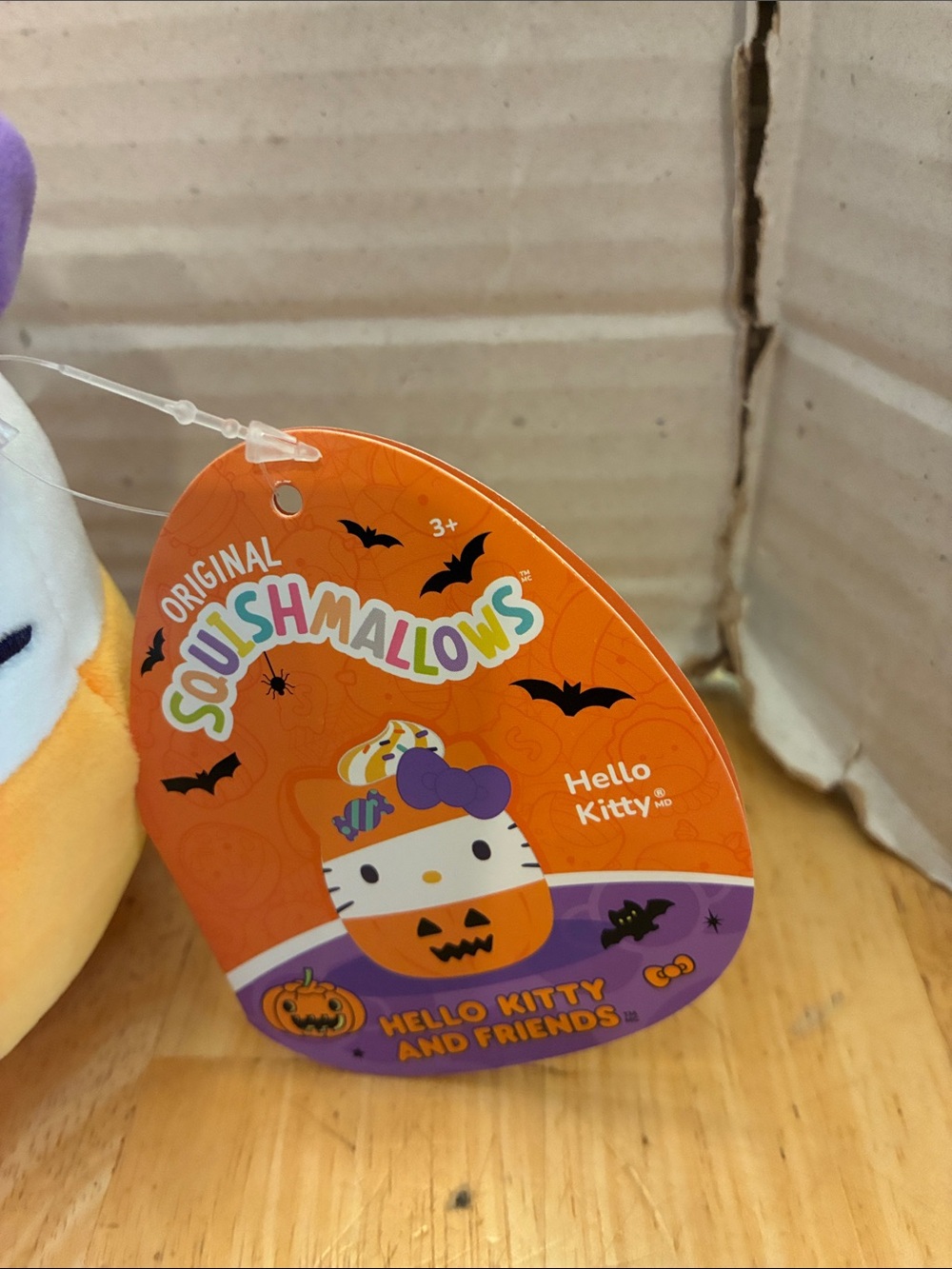Hello Kitty Halloween Squishmallows with purple bow about 5 in NWT. - Picture 3 of 6
